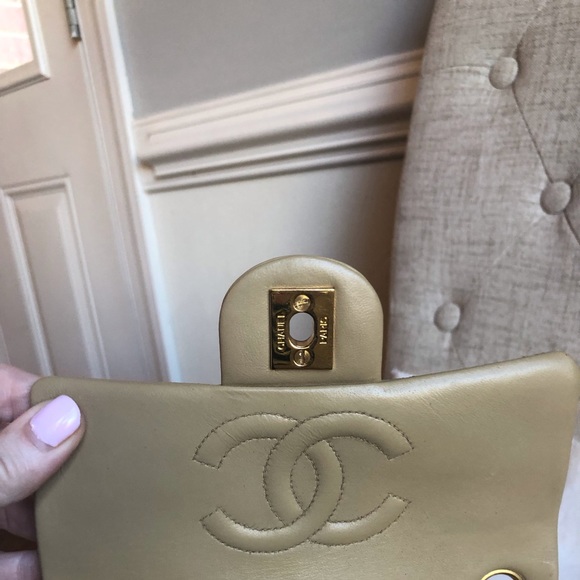 Vintage CHANEL Lambskin Mini Square Flap - Picture 6 of 8